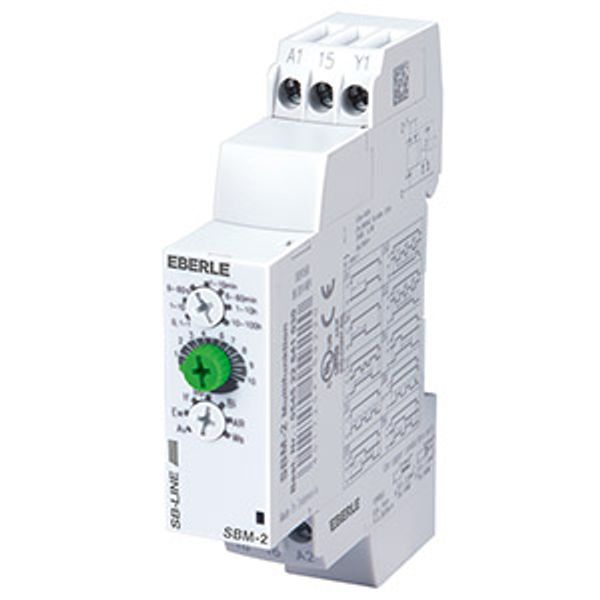 Time relay AC 24-240V/DC 24V 50/60 Hz, 8 A, 1CO, 0.1 sec.-100 hours. image 2