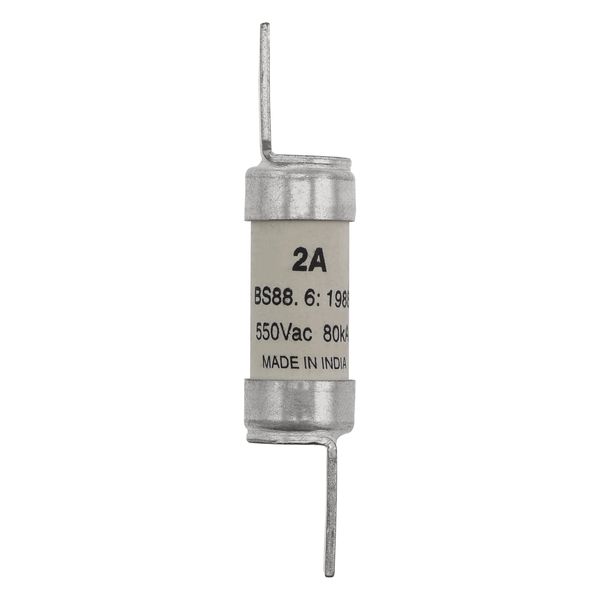 Fuse-link, low voltage, 2 A, AC 550 V, BS88/F2, 14 x 68 mm, gL/gG, BS image 24