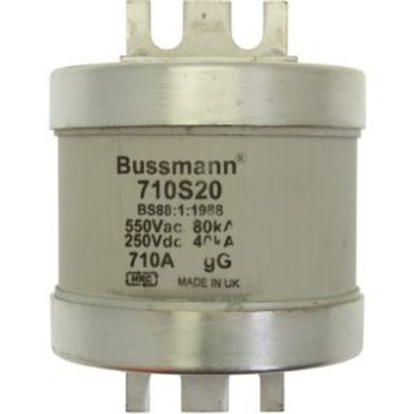 Fuse-link, low voltage, 710 A, AC 550 V, DC 250 V, BS88, 83 x 112 mm, gL/gG, BS image 12