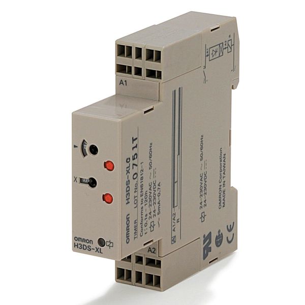 Timer, DIN rail mounting, 17.5 mm, 24-230 VAC/VDC, on-delay, 0.1 s-120 image 2