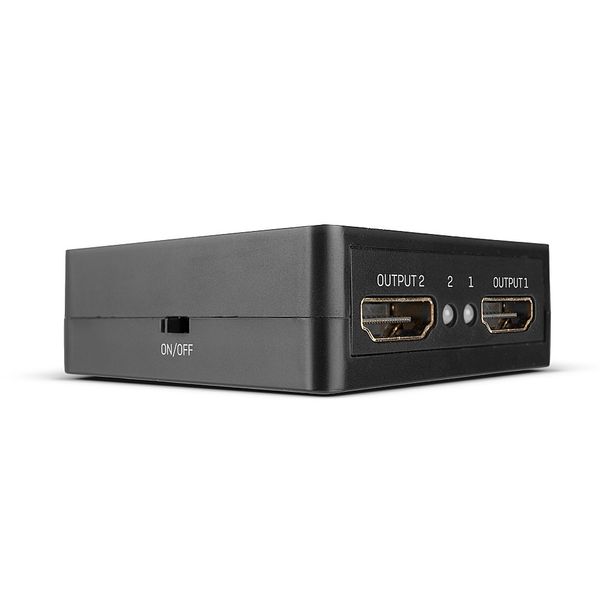 2 Port HDMI 18G Splitter, Compact Compact 2-way splitter for connecting one HDMI® source device to two HDMI® displays or projectors. image 1