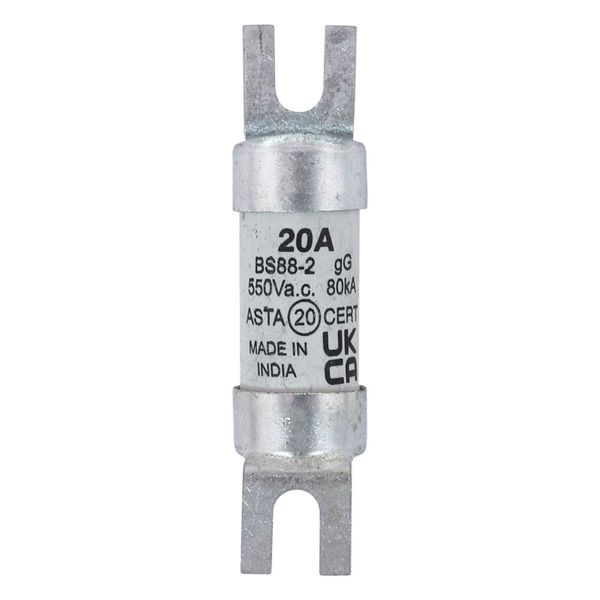 Fuse-link, LV, 20 A, AC 550 V, BS88/A1, 14 x 55 mm, gL/gG, BS image 7