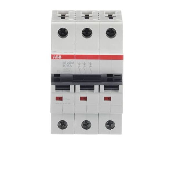 ST203M-K16 Miniature Circuit Breaker - 3P - K - 16 A image 1