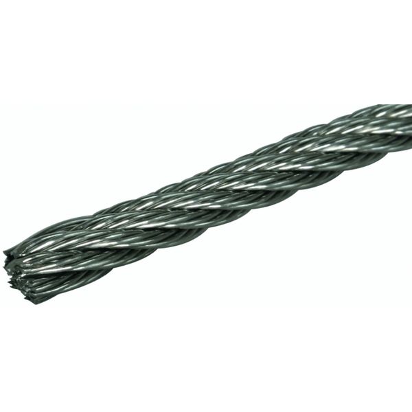 Cable 8mm 7x19x0.59mm StSt (316/Ti/L) coil 100m weight approx. 23.5kg image 1