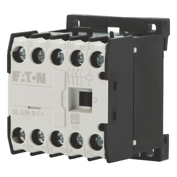 Contactor, 230 V 50 Hz, 240 V 60 Hz, 3 pole, 380 V 400 V, 3 kW, Contacts N/O = Normally open= 1 N/O, Screw terminals, AC operation image 1