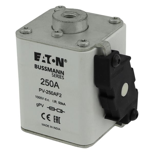 Fuse-link, high speed, 250 A, DC 1000 V, size 2, 61 x 77 x 91 mm, gPV, IEC, UL, single indicator image 9