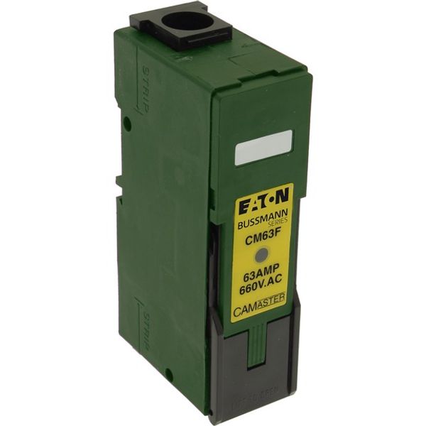 Fuse-holder, LV, 63 A, AC 690 V, BS88/A3, 1P, BS, green image 3