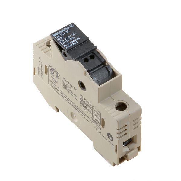 Fuse terminal, Screw connection, 25 mm², 1000 V, 32 A, dark beige image 1