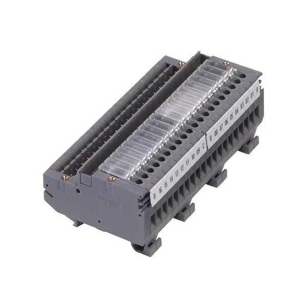 (INT)BOM16, CONNECTING INTERFACE, SINGLE WIRE, 2X20 POLES, SCREW CLAMP, 112X58.5X44MM image 1