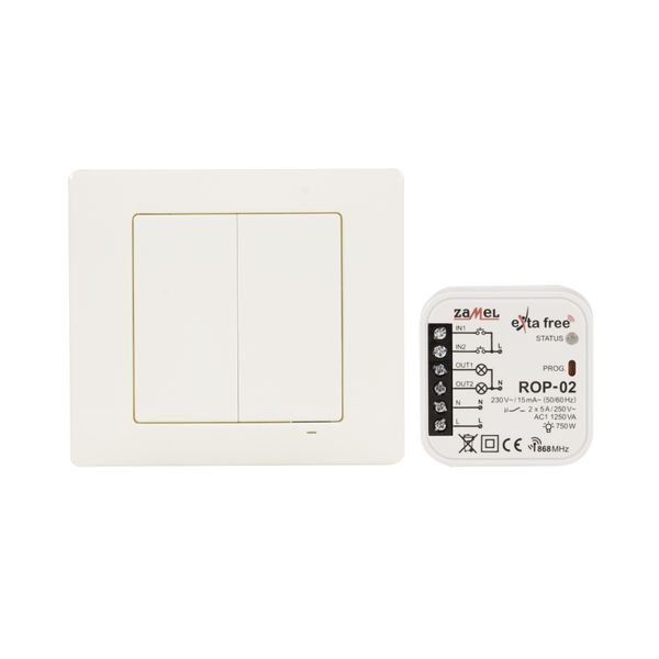 Wireless control set- lihting, 2-channel (RNK04+ROP02) type: RZB-04 image 1