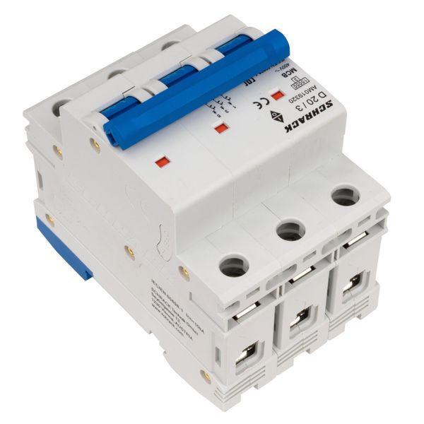 Miniature Circuit Breaker (MCB) AMPARO 10kA, D 20A, 3-pole image 3