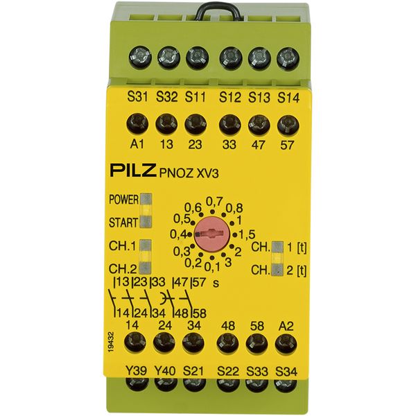 PNOZ XV3 3/24VDC 3n/o 2n/o t image 1