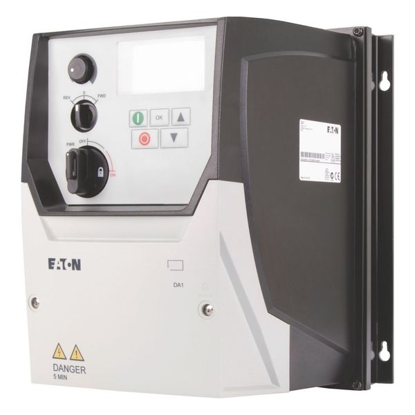 Variable frequency drive, 400 V AC, 3-phase, 5.8 A, 2.2 kW, IP66/NEMA 4X, Radio interference suppression filter, OLED display, Local controls image 6