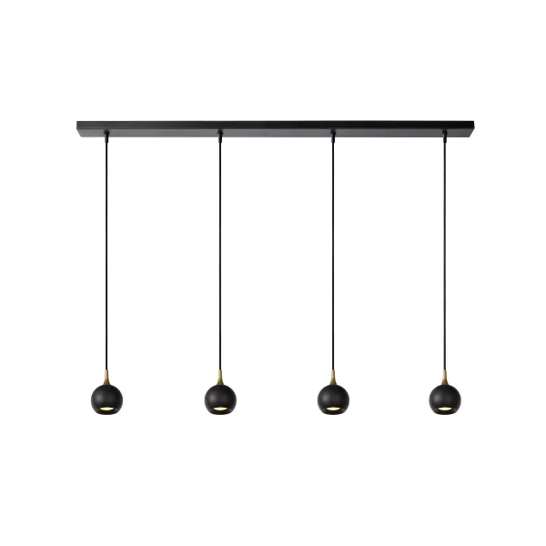 Lucide FAVORI - Pendant light - 4xGU10 - Black image 1