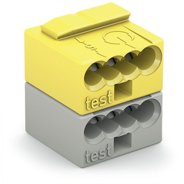 4-conductor modular PCB connector PUSH WIRE® 0.8 mm Ø light gray/yello image 3