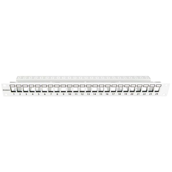 Patchpanel 19" empty for 24 modules (SFA)(SFB), 1U, RAL7035 image 7