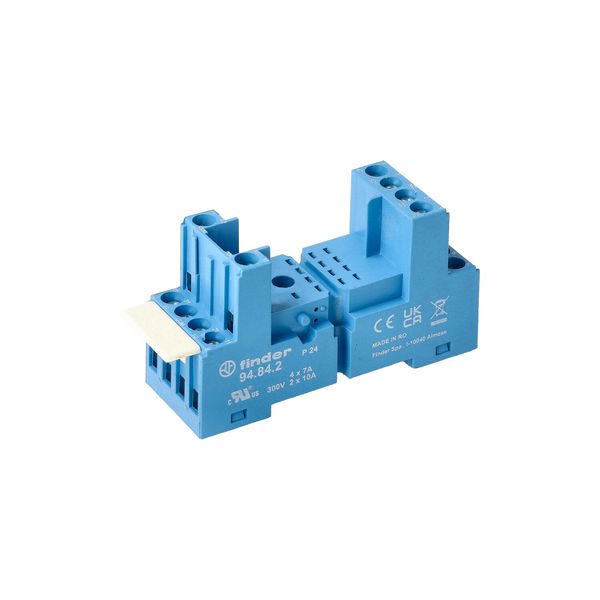 Screw socket blue for 35mm.rail, 55.32/4, 85.02/4 mod.99.80 (94.84.2) image 6