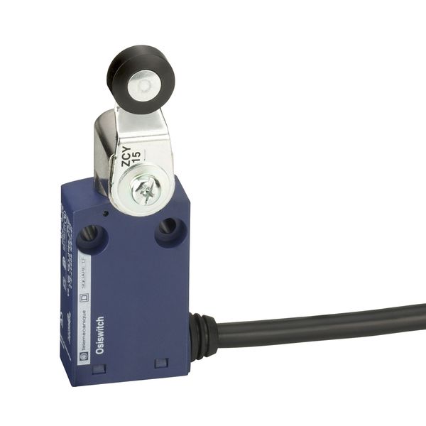 Limit switch, Limit switches XC Standard, XCMN, thermoplastic roller lever, 1NC+1 NO, snap, 1 m image 1