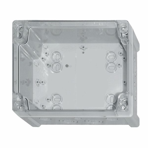 Enclosure ABS, transparent cover, 201x163x98 mm, metric image 1