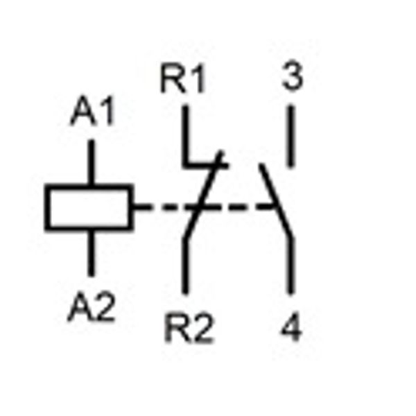 DIN Rail contactor 20A, 1 NO + 1 NC, 230VAC, 1MW, AMPARO image 3