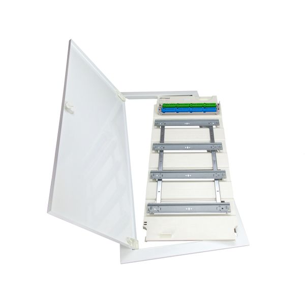 Frame with door and insert for KVM flat 4-row, 48/56MW image 1