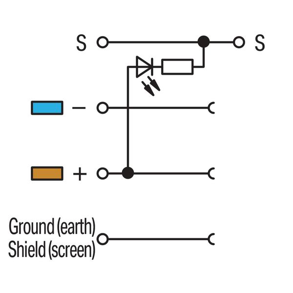 4-conductor sensor terminal block LED (yellow) for NPN-(low-side) swit image 3