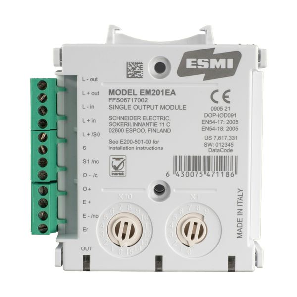 Single output module, EM201EA, with isolator image 2