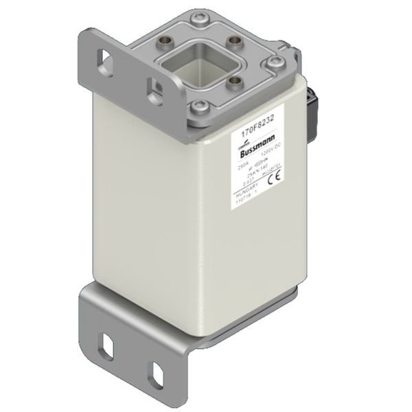 Fuse-link, high speed, 420 A, DC 1200 V, size 2, 65 x 90 x 165 mm, aR, IEC, with indicator image 1