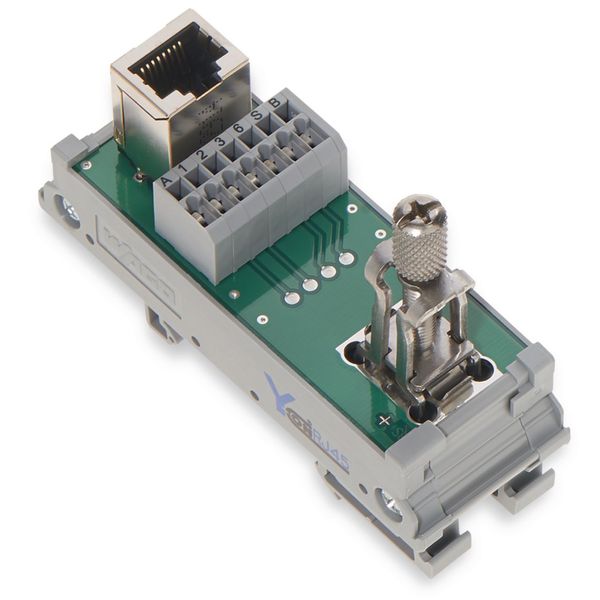 Interface module RJ-45 with power jumper contacts image 1