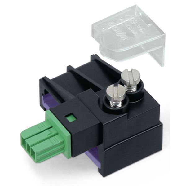 Tap-off module for flat cable 5 x 2.5 mm² + 2 x 1.5 mm² green image 1