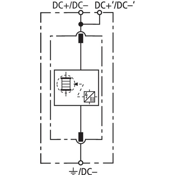 Coord. lightn. current arrester Type 1 DEHNsecure M for d.c. circuits image 3