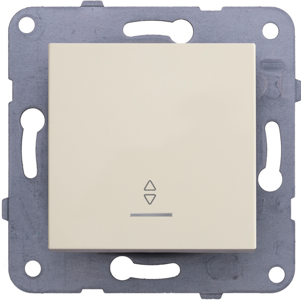 Karre Plus-Arkedia Beige (Quick Connection) Illuminated Two Way Switch image 1