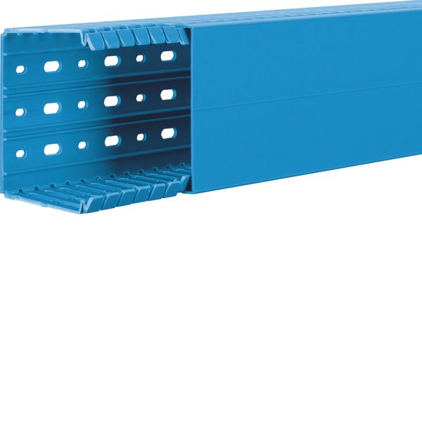Slotted panel trunking made of PVC BA7 80x100mm blue image 2