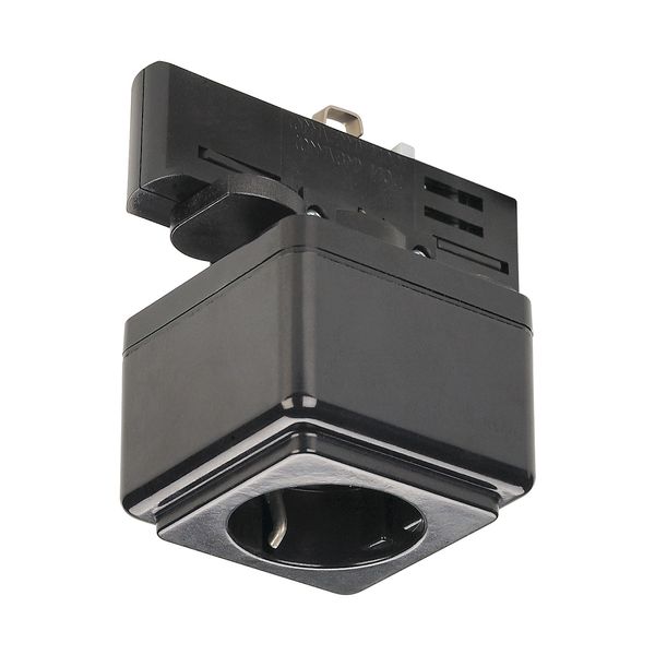 EUTRAC power socket adapter, black image 2