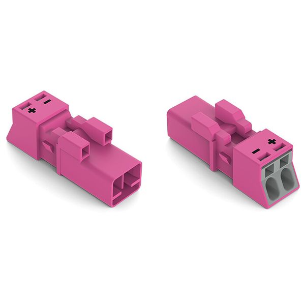 Plug 2-pole Cod. B pink image 2