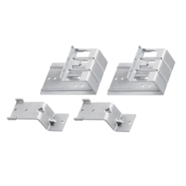 PAIR OF FAST & EASY QUICK ASSEMBLY BRACKETS FOR SUPPORTING WIRING TRUNKINGS image 1