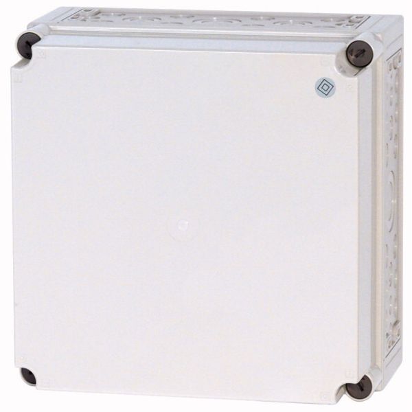 Insulated enclosure, +knockouts, RAL7035, HxWxD=375x375x225mm image 1
