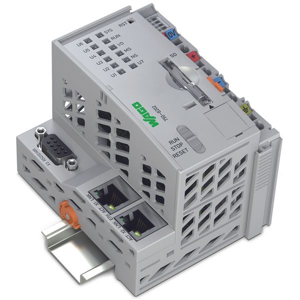 Controller PFC200;FG1;2 x ETHERNET, RS-232/-485;light gray image 1