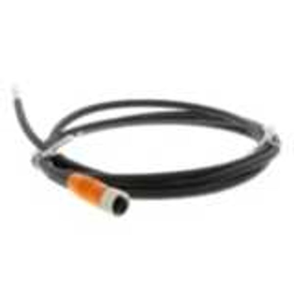 Sensor cable, M12 straight socket (female), 4-poles, PUR shielded cabl image 3