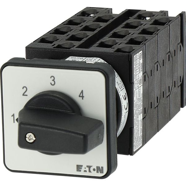 Step switches, T0, 20 A, flush mounting, 8 contact unit(s), Contacts: 16, 45 °, maintained, Without 0 (Off) position, 1-4, Design number 8477 image 17