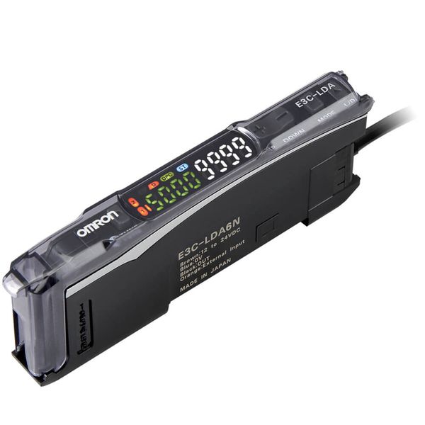Photoelectric sensor, laser amplifier, 2 output, DC, NPN, system conne image 2