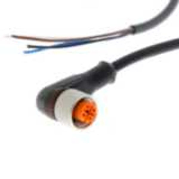 Sensor cable, M12 right-angle socket (female), 4-poles, PUR cable, 5 m image 3