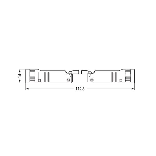 Socket with strain relief housing 3-pole black image 6