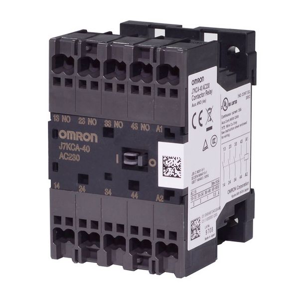 Contactor Relay, 4 Poles, Push-In Plus Terminals, 230 VAC,  Contacts: image 2