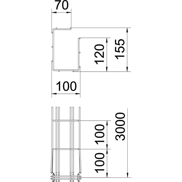 G-GRM 150 100 FT G mesh cable tray Magic  150x100x3000 image 2