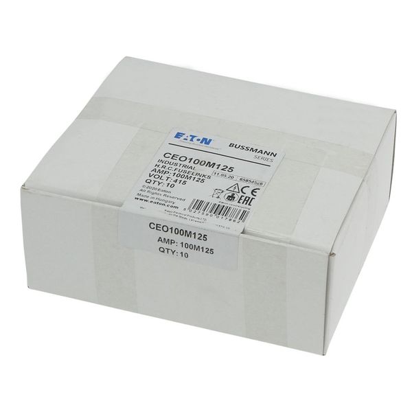 Fuse-link, LV, 100 A, AC 415 V, BS88/A4, 27 x 110 mm, gM, BS, 100M125 image 14