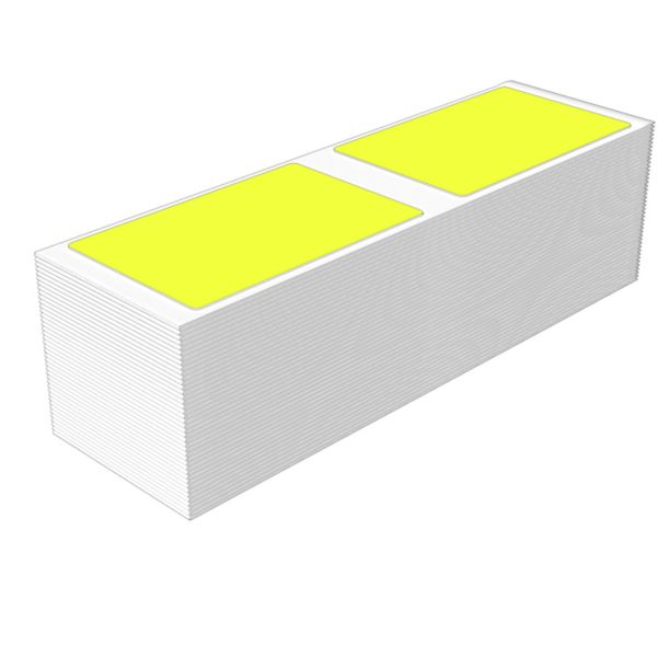 Device marking, Self-adhesive, halogen-free, 85 mm, Polyester, yellow image 1