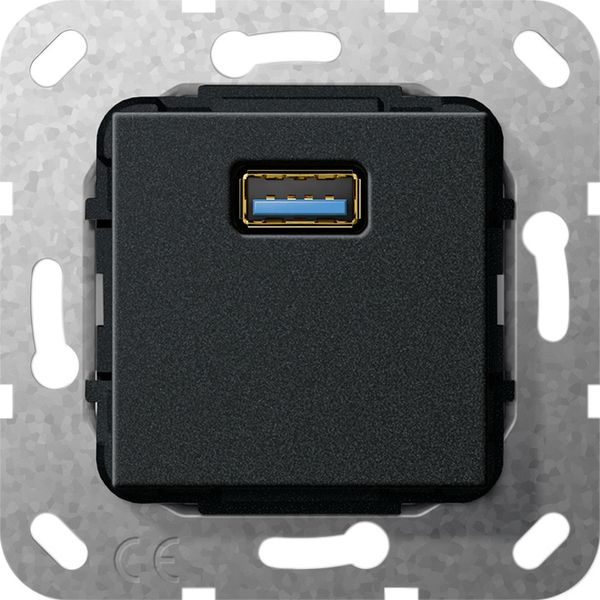 USB 3.0 A G-Ch Insert black m image 1