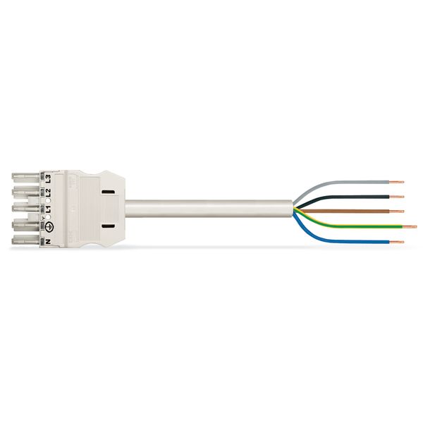 pre-assembled connecting cable Cca Socket/open-ended white image 6