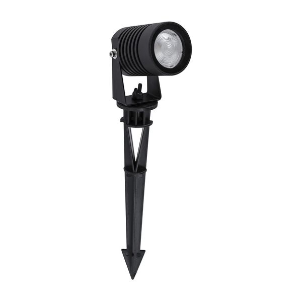 Black Aluminium & Glass LED 5 Watt 378Lm 3000K 100-240 Volt 50Hz Beam Angle 21O IP65 D: 5 W: 9 H: 33 cm image 1